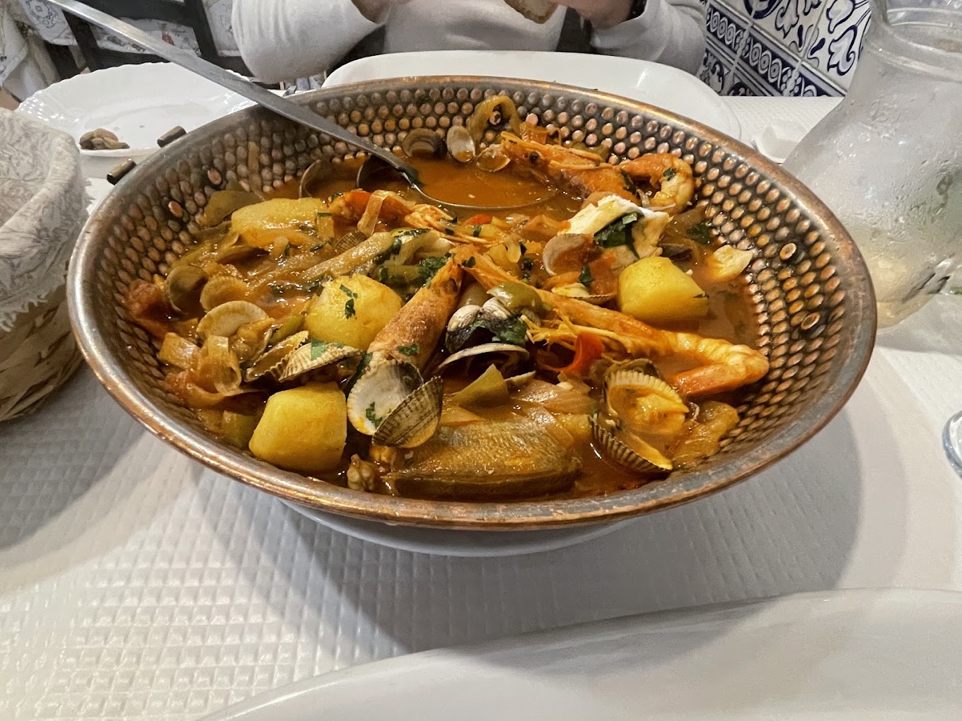Shell Fish Rice Portugal Adega do Peixe - Traditional Portuguese Seafood Restaurant in Quarteira ...